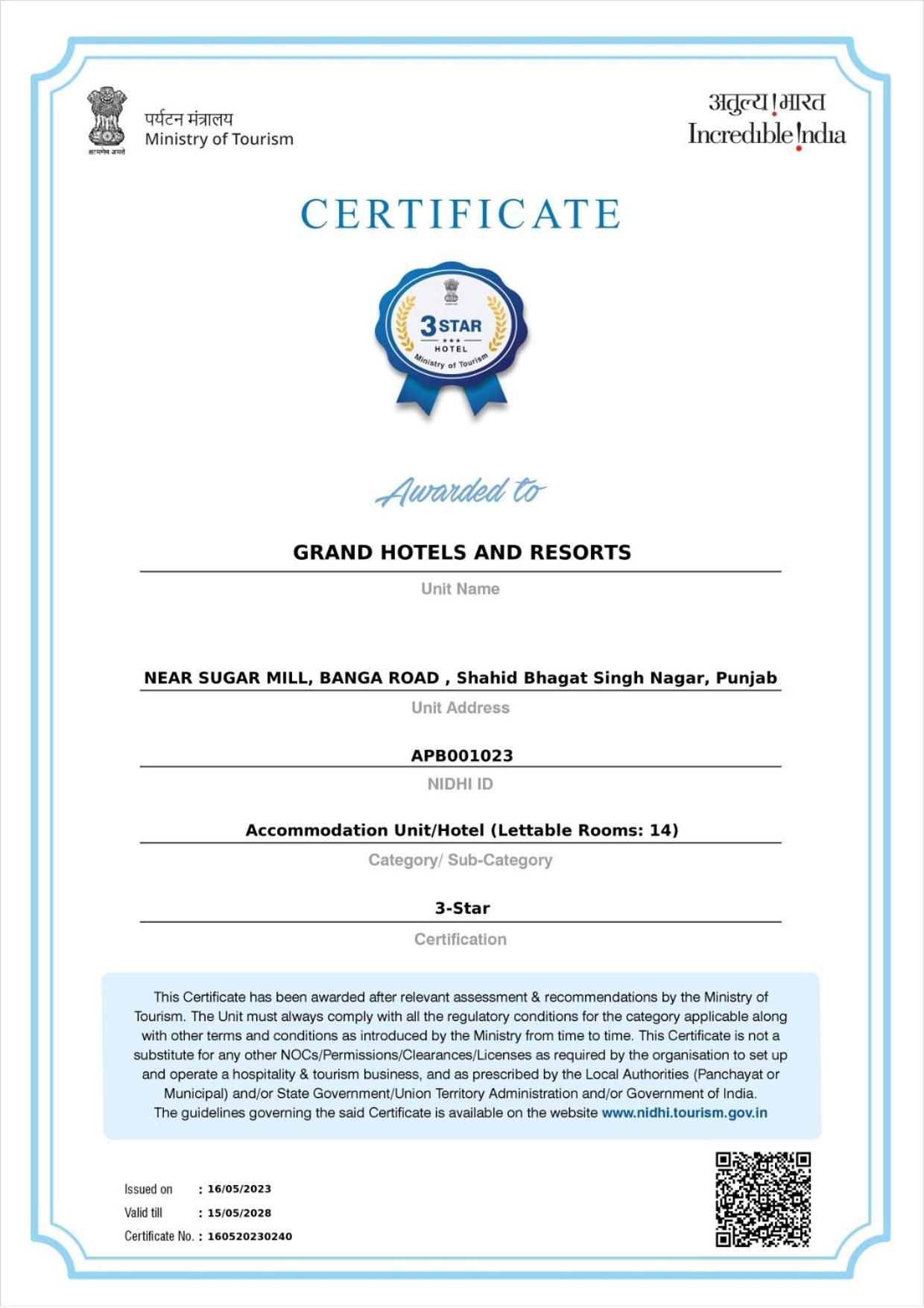 Grand Hotel Nawanshahr Nawāshahr 외부 사진
